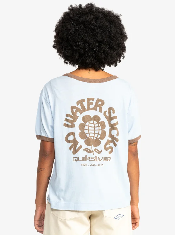 Quiksilver Womens UNI Cropped T-Shirt - Skyway Cozy Women's Winter