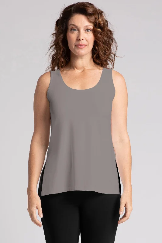 Go To Tank Relax | Taupe Classic Women's Pin - striped
