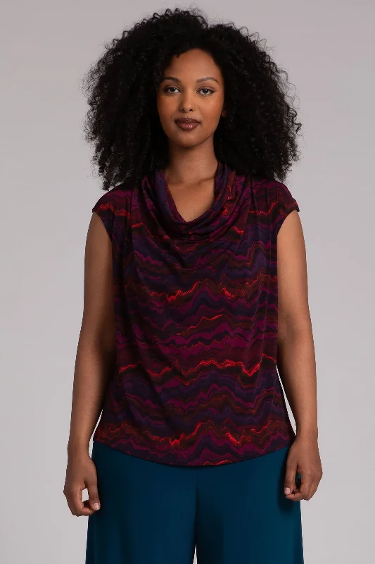 Draped Cowl Top | Agate Practical Women's Multi - 