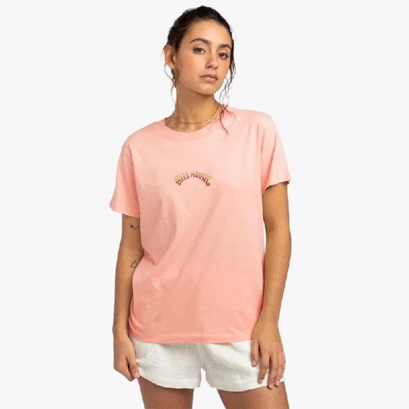 Billabong Womens Pro Short Sleeve Tee Rose Dawn Dynamic Women's High - energy