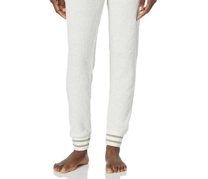 Jammie Pant In Stone Geometric