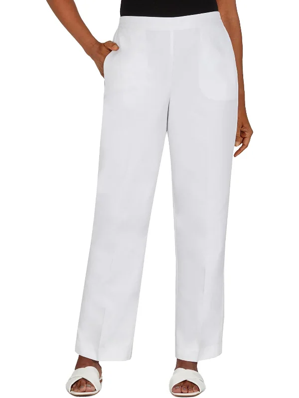 Plus Womens Traditional Fit Work Wear Wide Leg Pants Refined Women's 