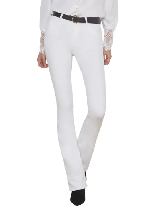 Selma Sleek Baby Boot Jeans In Blanc