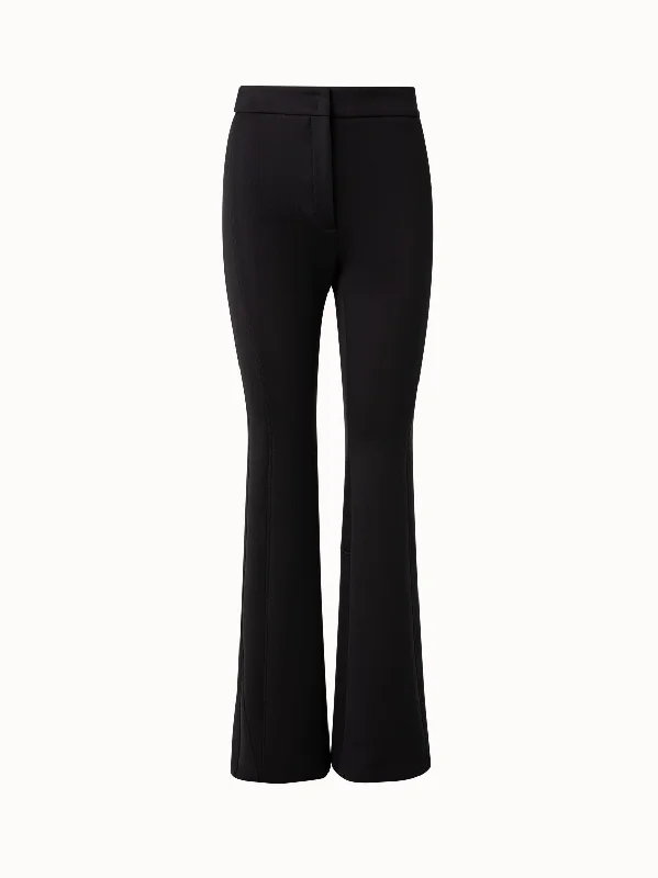 Techno Neoprene Bootcut Pants Cozy Women's Sherpa - lined