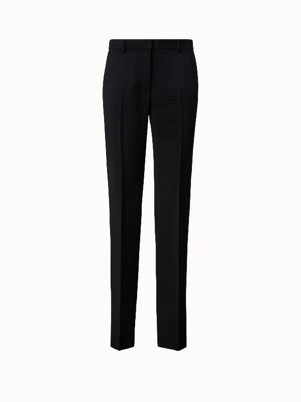 Tricotine Straight Leg Pants Minimalist Women's Casual