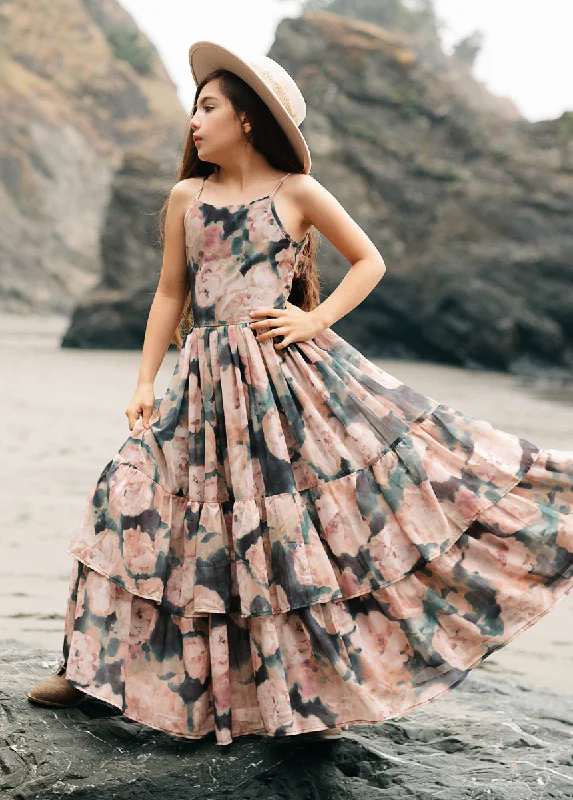 Catrin Dress in Cool Watercolor