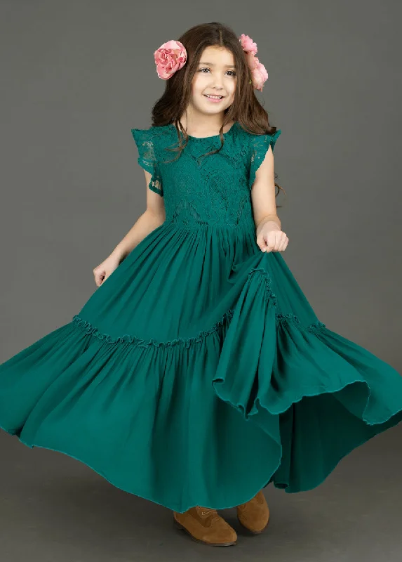 Macy Dress in Teal