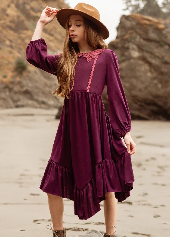 Tatum Dress in Plum