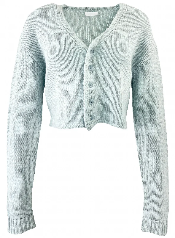 Sablyn Cashmere Cardigan in Ice Blue