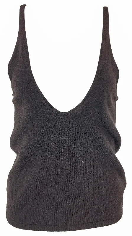 Saint Laurent Cashmere Tank in Chataigne