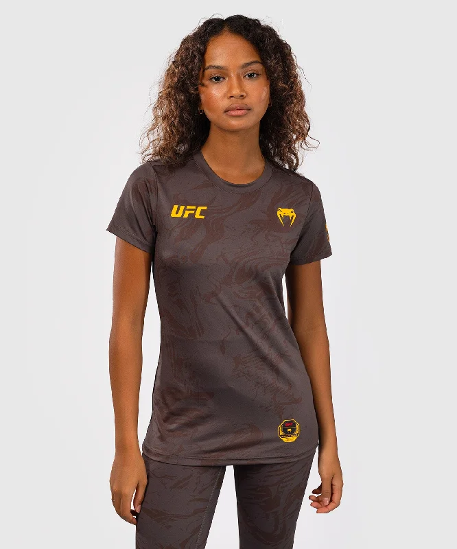 UFC Fusion by Venum Fight Week Women’s Dry-Tech T-Shirt - Earthen Brown