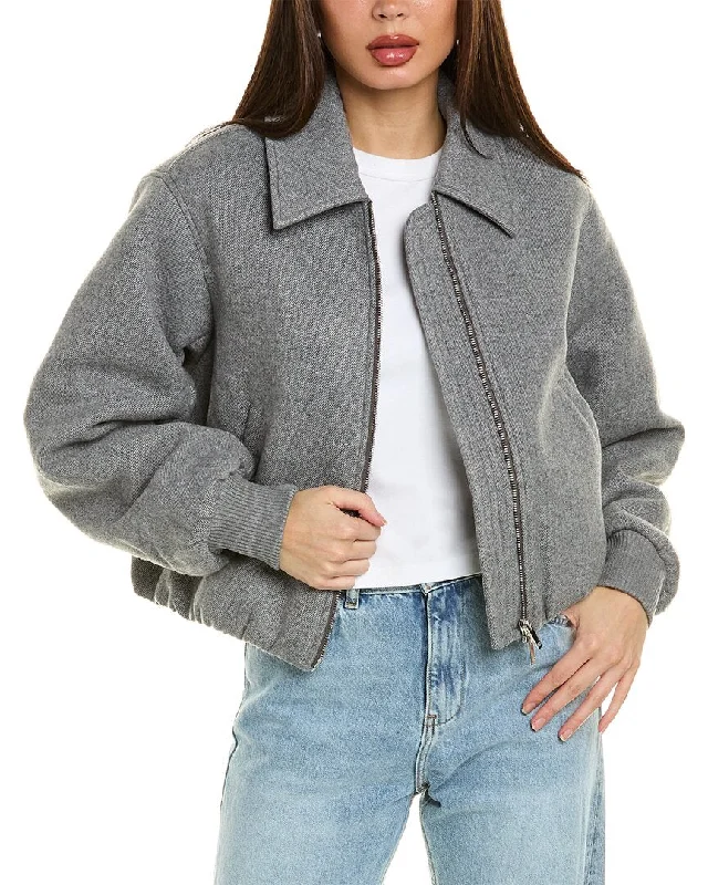 Nicholas Leslie Wool-Blend Bomber Jacket